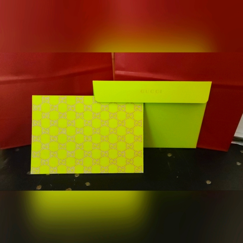 AUTHENTIC GUCCI Blank Card